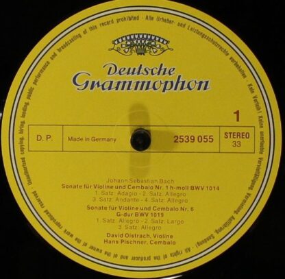 Deutsche Grammophon 413 515-1 - Johann Sebastian Bach, David Ois - Image 6