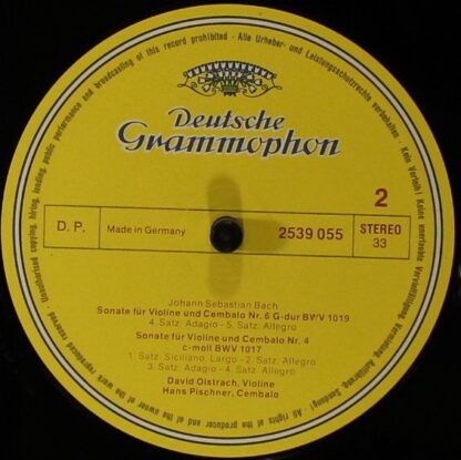 Deutsche Grammophon 413 515-1 - Johann Sebastian Bach, David Ois - Image 7