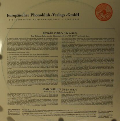 Opera 71973 - Edvard Grieg, Jean Sibelius - Peer-Gynt-Suiten Nr. - Image 2