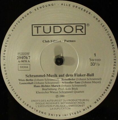 Tudor 29 076 7 - Das Klassische Wiener Schrammelquartett - Schra - Image 3
