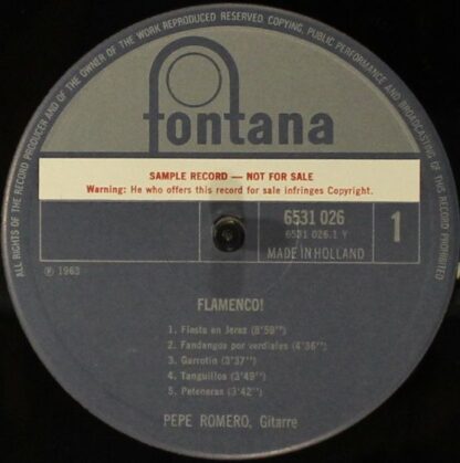 Fontana 6531 026 - Pepe Romero - Flamenco! - Image 3