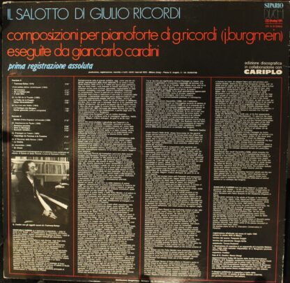 Sipario Dischi CS 14 - Giancarlo Cardini - Il Salotto Di Giulio - Image 2