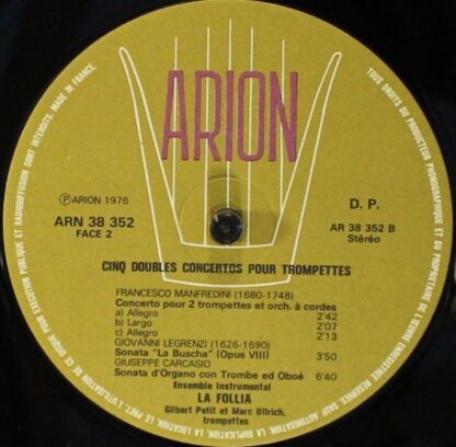 ARION ARN 38 352 - Antonio Vivaldi, Giovanni Maria Bononcini, Fr - Image 5