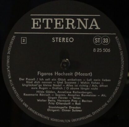 Eterna 8 25 506 - Wolfgang Amadeus Mozart, Hermann Prey, Hilde G - Image 4