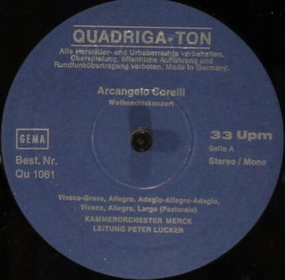 Quadriga-Ton QU 1061 - Johann Friedrich Fasch, Arcangelo Corelli - Image 4