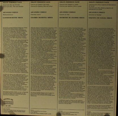 Quadriga-Ton QU 1061 - Johann Friedrich Fasch, Arcangelo Corelli - Image 2