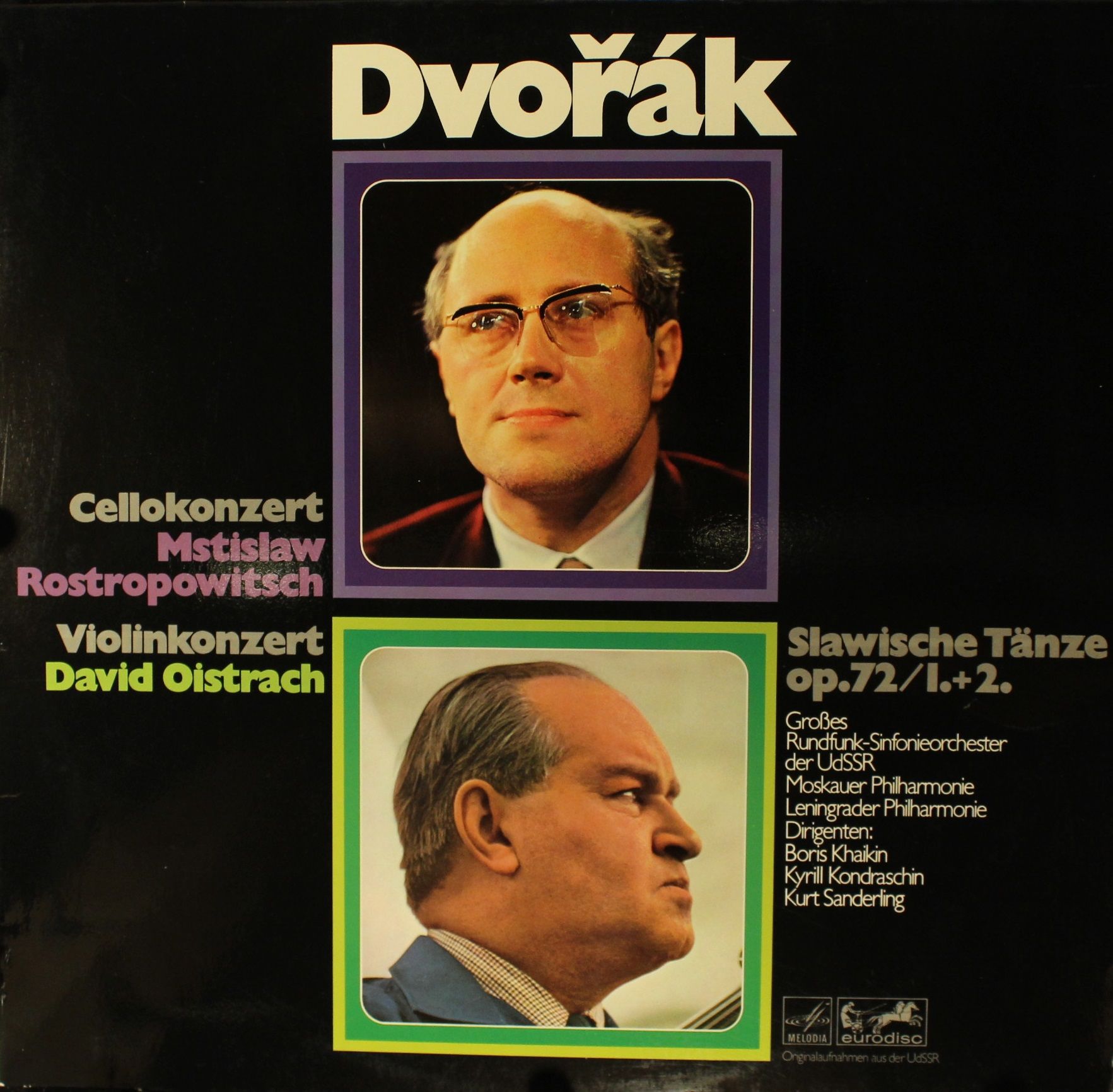 Eurodisc 85645 XK - Antonín Dvořák, Mstislav Rostropovich, David