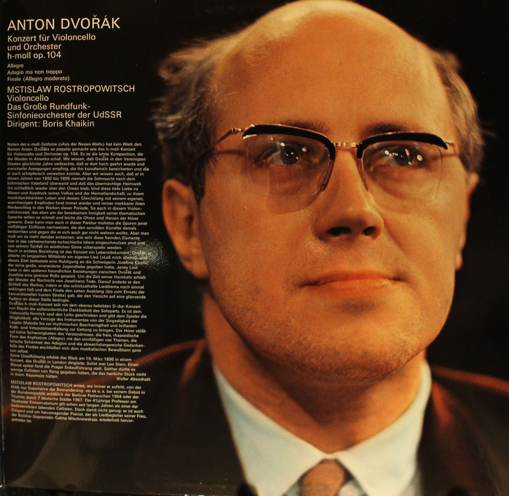 Eurodisc 85645 XK - Antonín Dvořák, Mstislav Rostropovich, David - Image 3