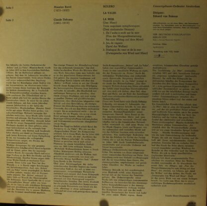 Eterna 8 25 879 - Maurice Ravel, Claude Debussy, Concertgebouwor - Image 2