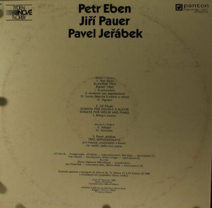 Panton 81 0850—1111 - Petr Eben, Jiří Pauer, Pavel Jeřábek (4) - - Image 2
