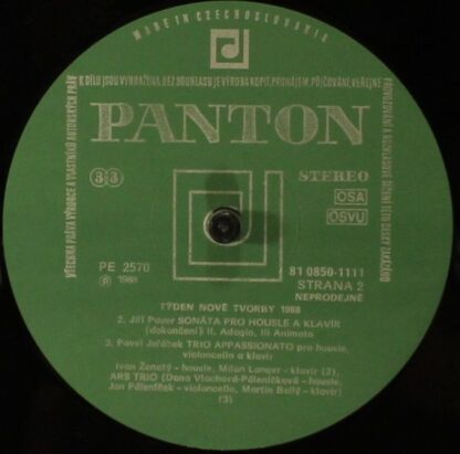 Panton 81 0850—1111 - Petr Eben, Jiří Pauer, Pavel Jeřábek (4) - - Image 3