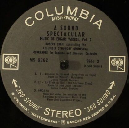 Columbia Masterworks MS 6362 - Edgard Varèse, Robert Craft - A S - Image 3