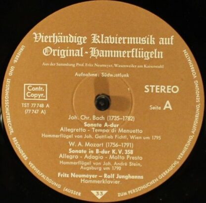 Not On Label TST 77 747 - Fritz Neumeyer, Rolf Junghanns - Vierh - Image 3