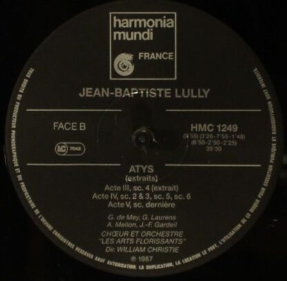 harmonia mundi France HMC 1249 - Jean-Baptiste Lully - Atys (Ext - Image 4