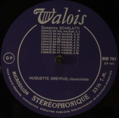 Valois MB 781 - Domenico Scarlatti, Huguette Dreyfus - Pièces Po - Image 4
