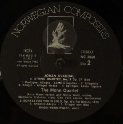 Norwegian Composers NC 3860 - Johan Kvandal - Antagonia, Concert - Image 4