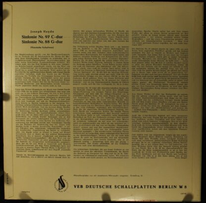Eterna 8 20 047 - Joseph Haydn, Hermann Abendroth, Rundfunk-Sinf - Image 2