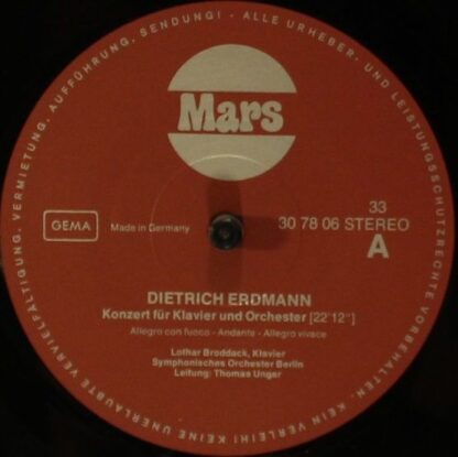 Mars (8) 30780 - Dietrich Erdmann, Lothar Broddack, Berliner Sin - Image 3