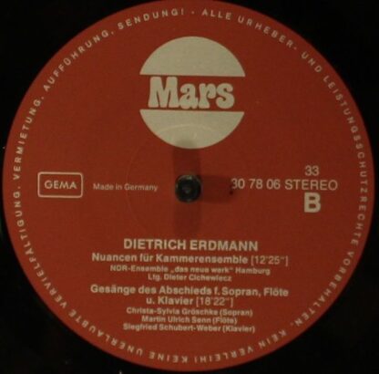 Mars (8) 30780 - Dietrich Erdmann, Lothar Broddack, Berliner Sin - Image 4
