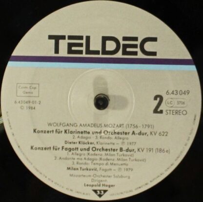 TELDEC 6.43049 - Wolfgang Amadeus Mozart, Jürg Schaeftlein, Diet - Image 4
