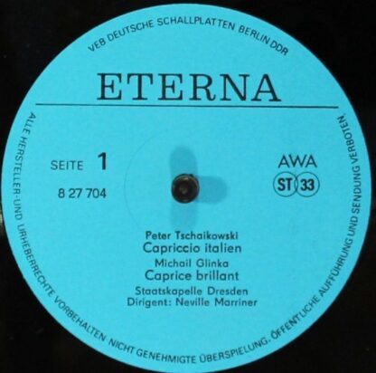 Eterna 8 27 704 - Pyotr Ilyich Tchaikovsky, Mikhail Ivanovich Gl - Image 4