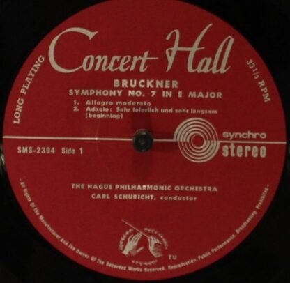 Concert Hall SMS-2394 - Anton Bruckner, Carl Schuricht, Resident - Image 2
