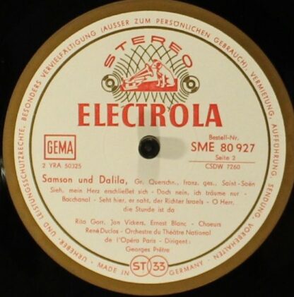 Electrola SME 80 927 - Camille Saint-Saëns, Rita Gorr, Ernest Bl - Image 4