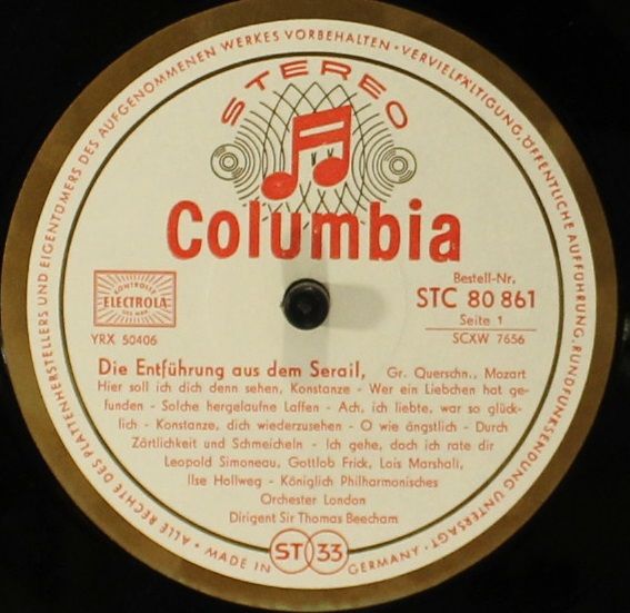 Columbia STC 80 861 - Wolfgang Amadeus Mozart - Die Entführung A - Image 3