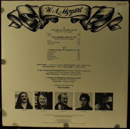 Hungaroton SLPX 12235 - Wolfgang Amadeus Mozart, Mária Zádori, P - Image 4