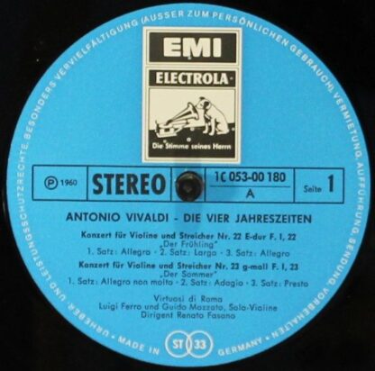 EMI Electrola C 053-00 180 - Antonio Vivaldi, Virtuosi Di Roma " - Image 3