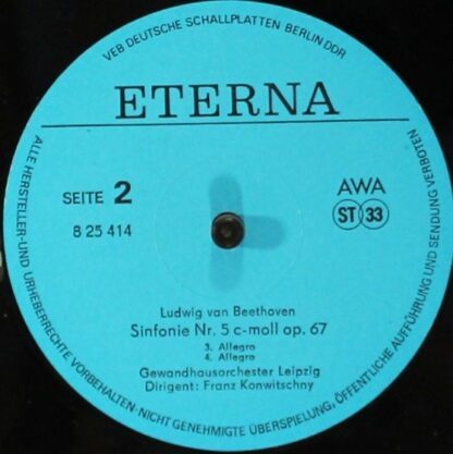 Eterna 8 25 414 - Ludwig van Beethoven, Gewandhausorchester Leip - Image 4