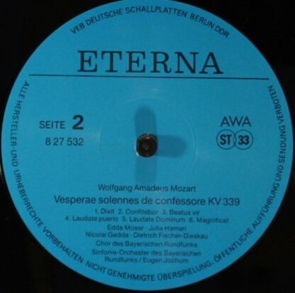 Eterna 8 27 532 - Wolfgang Amadeus Mozart, Edda Moser, Julia Ham - Image 3