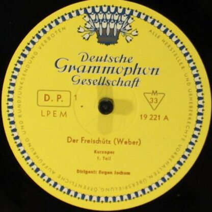 Deutsche Grammophon LPEM 19 221 - Carl Maria von Weber, Irmgard - Image 3