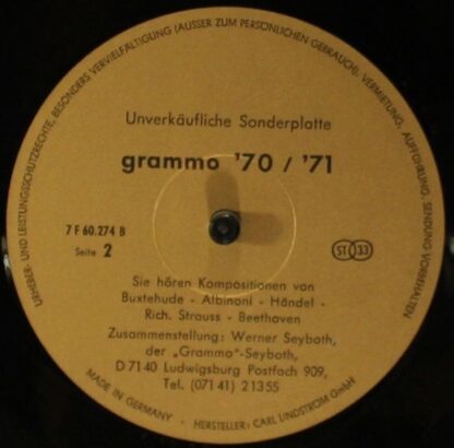 Not On Label . - Various - Grammo '70/ '71 - Image 4