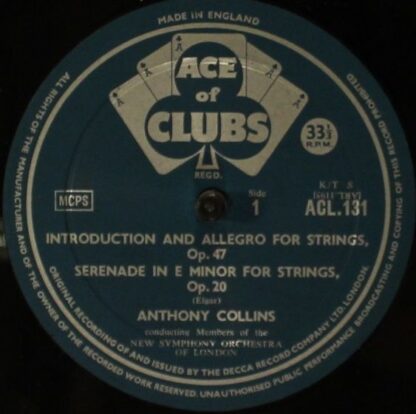 Ace Of Clubs ACL 131 - Sir Edward Elgar, The New Symphony Orches - Image 3