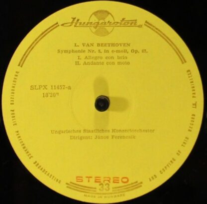 Hungaroton LPX 11457 - Ludwig van Beethoven, Hungarian State Orc - Image 3