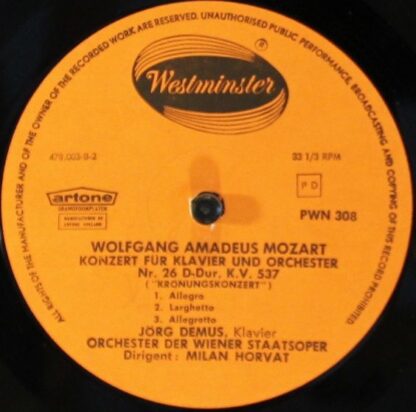 Westminster PWN 308 - Wolfgang Amadeus Mozart - Konzert Für Klav - Image 4