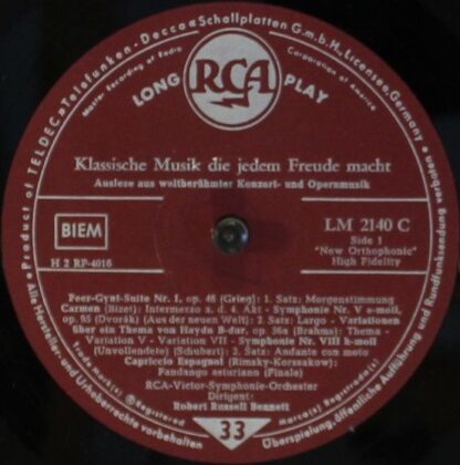 RCA LM-2140-C - Robert Russell Bennett, RCA Victor Symphony Orch - Image 3