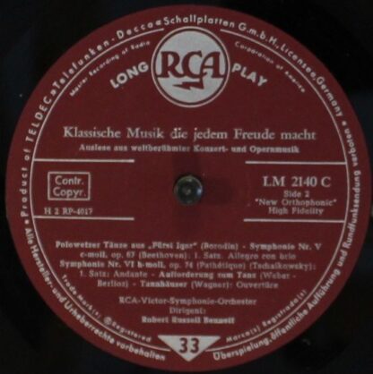 RCA LM-2140-C - Robert Russell Bennett, RCA Victor Symphony Orch - Image 4