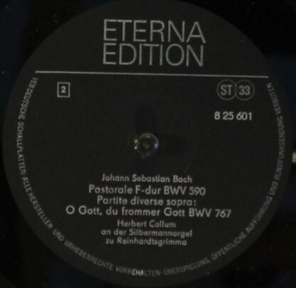 Eterna 8 25 601 - Johann Sebastian Bach, Herbert Collum - Orgelw - Image 4