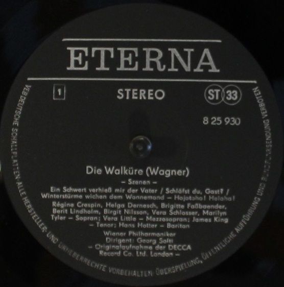 Eterna 8 25 930 - Richard Wagner, Birgit Nilsson, Régine Crespin - Image 3