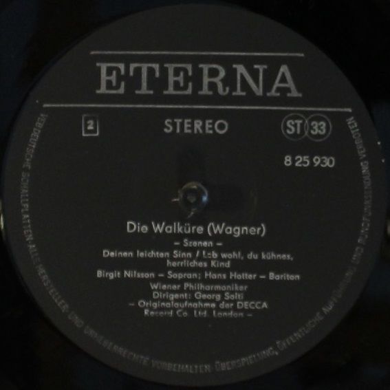 Eterna 8 25 930 - Richard Wagner, Birgit Nilsson, Régine Crespin - Image 4