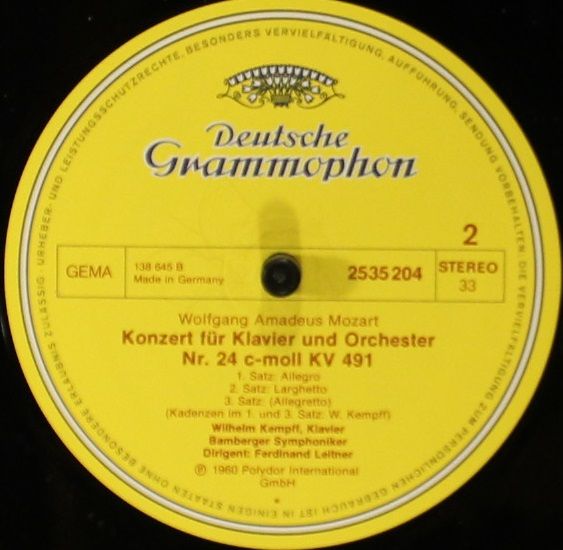 Deutsche Grammophon 2535 204 - Wolfgang Amadeus Mozart, Wilhelm - Image 4
