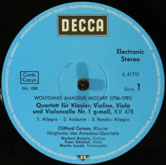 DECCA 6.41751 - Wolfgang Amadeus Mozart, Clifford Curzon, Amadeu - Image 4