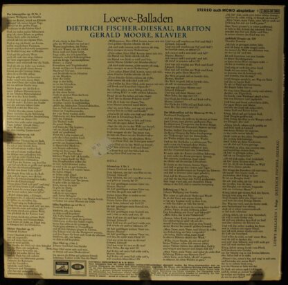 Die Stimme Seines Herrn 1 C 063-00 388 - Carl Loewe, Dietrich Fi - Image 2