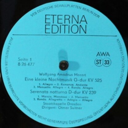 Eterna 8 26 477 - Wolfgang Amadeus Mozart, Staatskapelle Dresden - Image 3