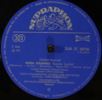 Supraphon SUA 10736 - Charles Gounod, Irmgard Seefried, Gerhard - Image 4