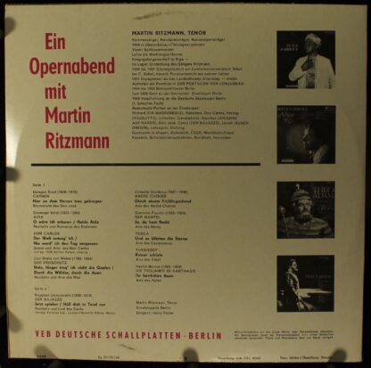 Eterna 8 20 836 - Martin Ritzmann, Staatskapelle Berlin, Heinz F - Image 2
