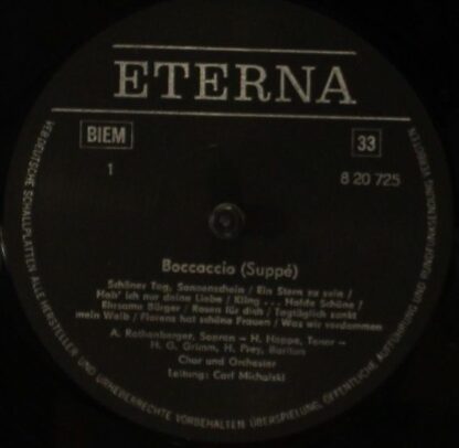 Eterna 8 20 725 - Franz von Suppé, Carl Millöcker - Boccaccio / - Image 3