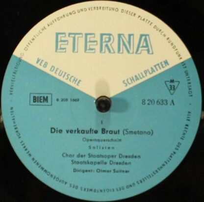 Eterna 8 20 633 - Bedřich Smetana, Anny Schlemm, Rolf Apreck, Ha - Image 3